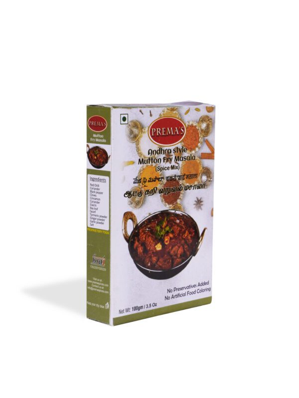 Andhra Style Mutton Fry Masala Prema Spices Masala Made In India